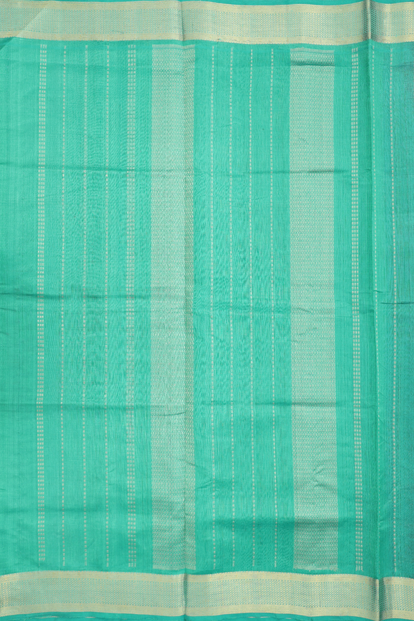 Traditional Silk Cotton Saree In Royal Blue With Zari Border