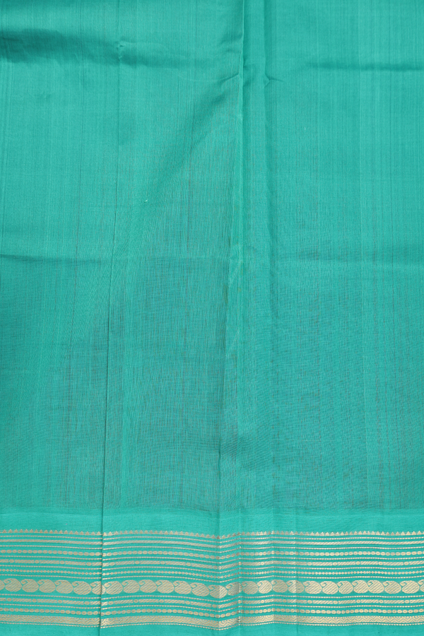 Silk Cotton Saree In Purple With Contrast Border