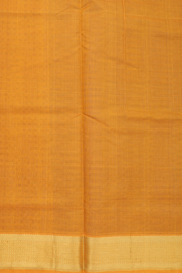 Silk Cotton Saree In Brown With Paai Madippu Kattam Design