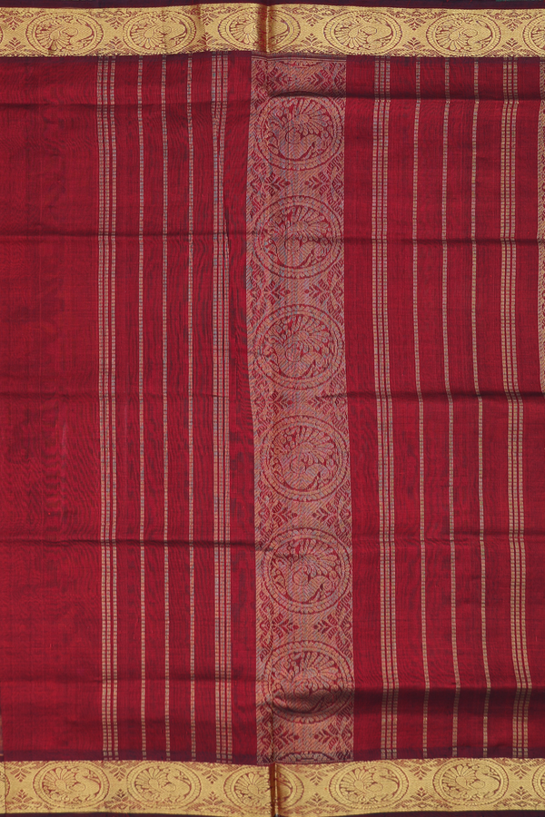 Traditional Silk Cotton Saree In Multicolor With Checks Design