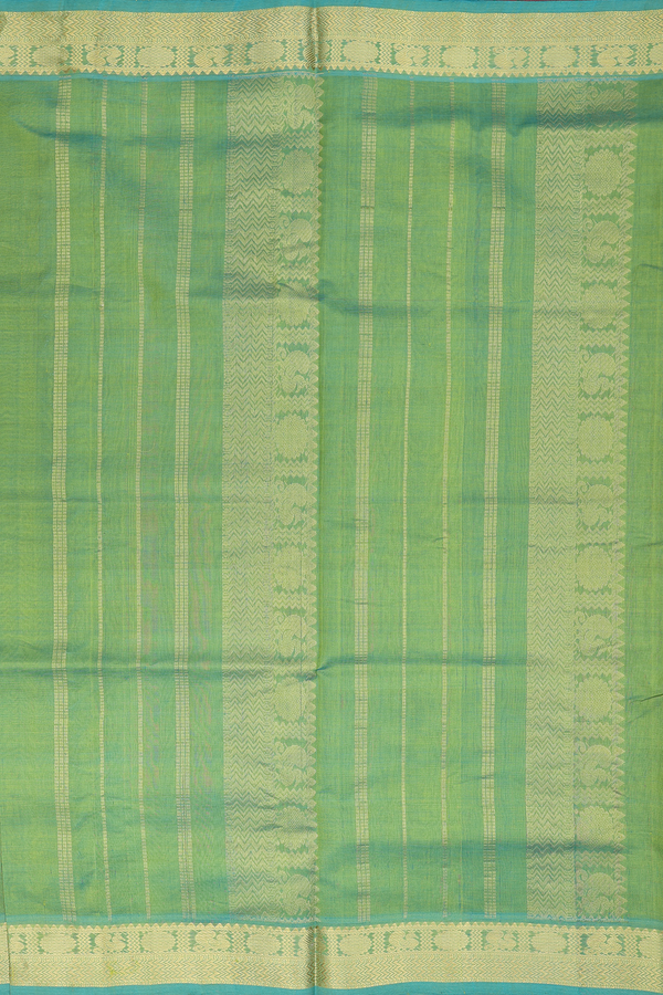 Traditional Silk Cotton Saree In Manthulir With Zari Buttas