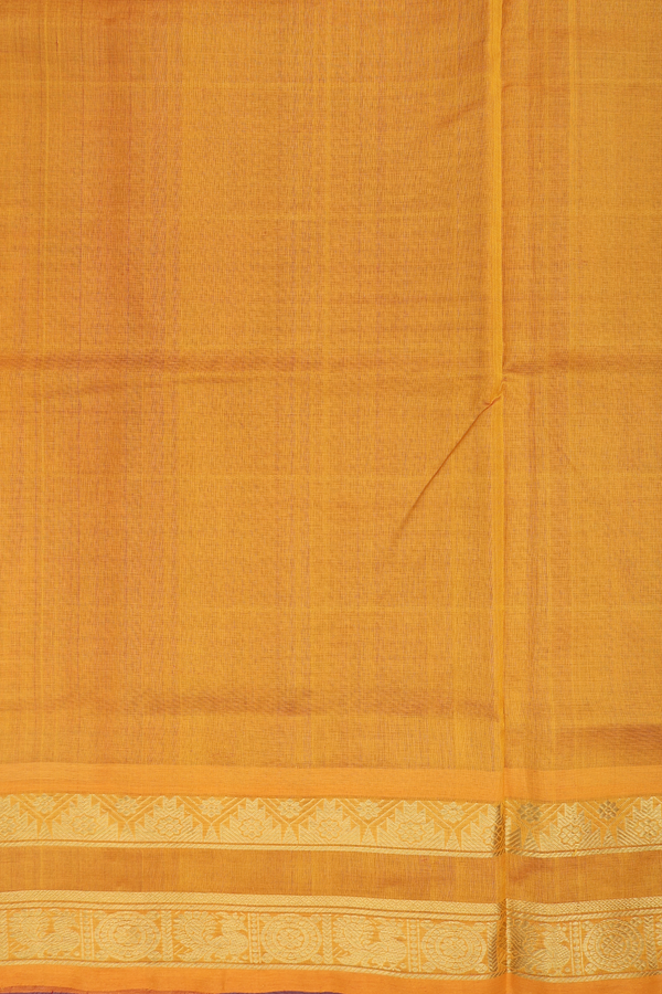 Traditional Silk Cotton Saree In Red With Checks Design