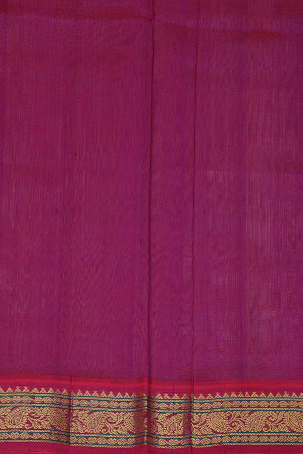 Silk Cotton Saree Greyish Brown With Contrast Border