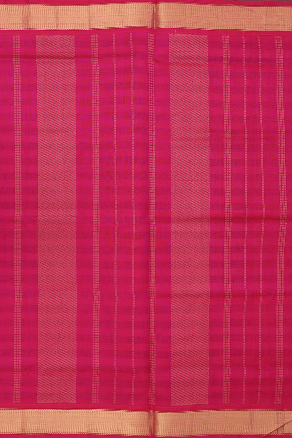Traditional Silk Cotton Saree In Multicolor With Checks Design