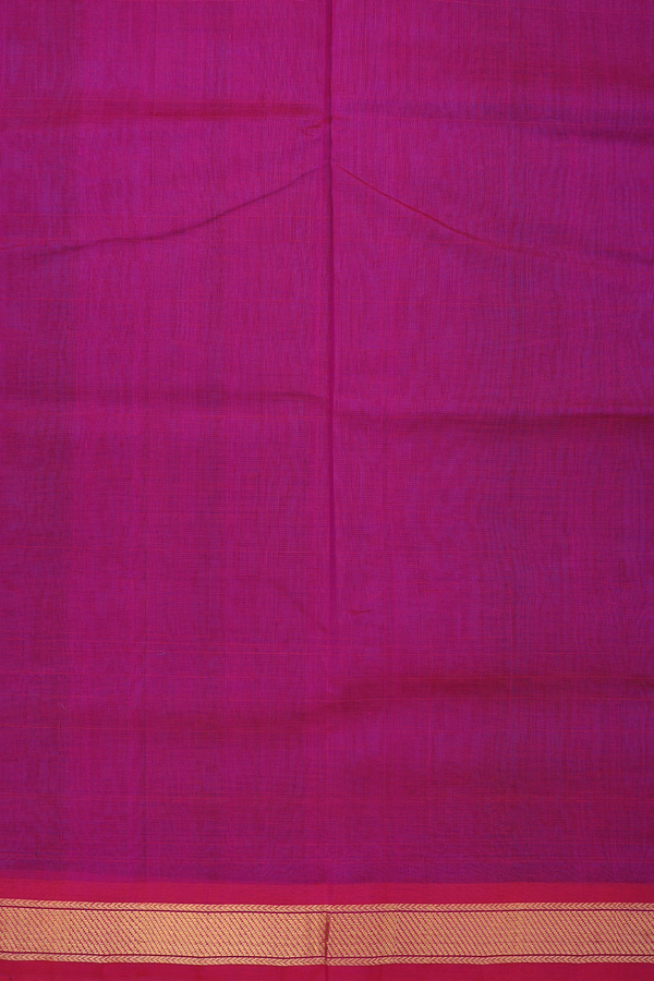 Traditional Silk Cotton Saree Blue With Twill Weave Border