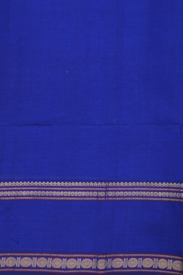 Silk Cotton Saree In Dual Tone With Threadwork Buttas