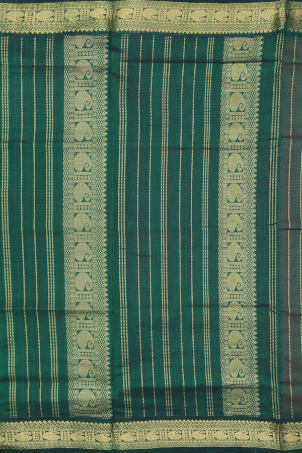 Traditional Silk Cotton Saree In Pink With Paisley Buttas