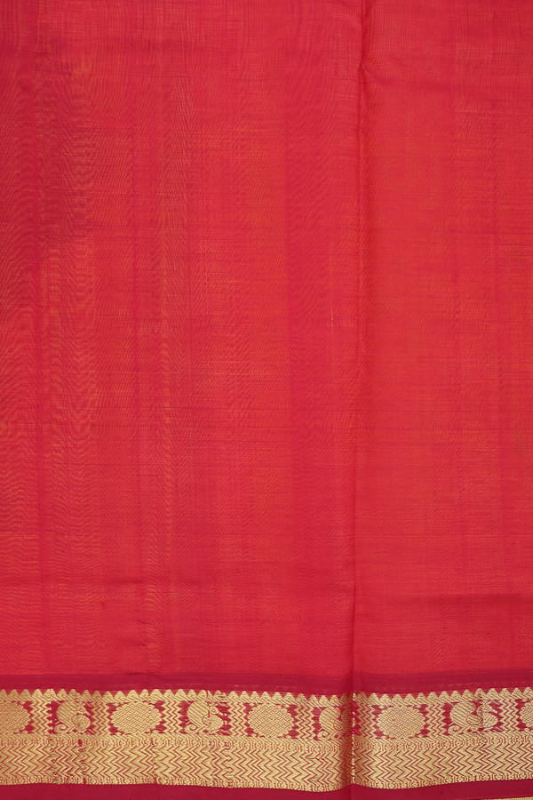 Traditional Silk Cotton Saree In Yellow With Zari Buttas