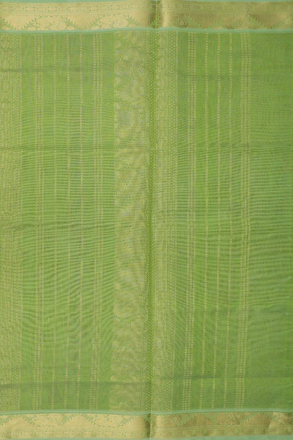 Silk Cotton Saree In Magenta With Stripes Design