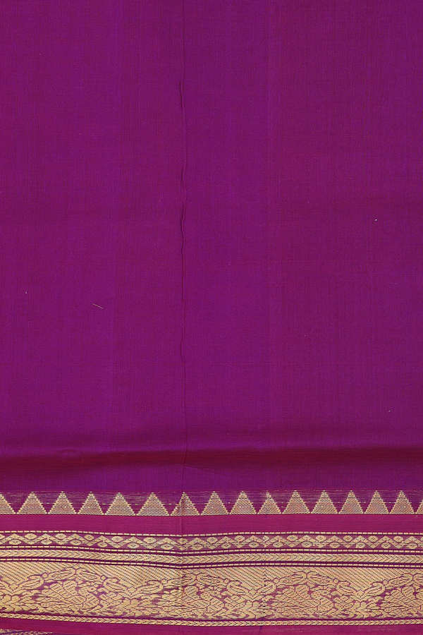 Traditional Silk Cotton Saree In Pink With Checks Design