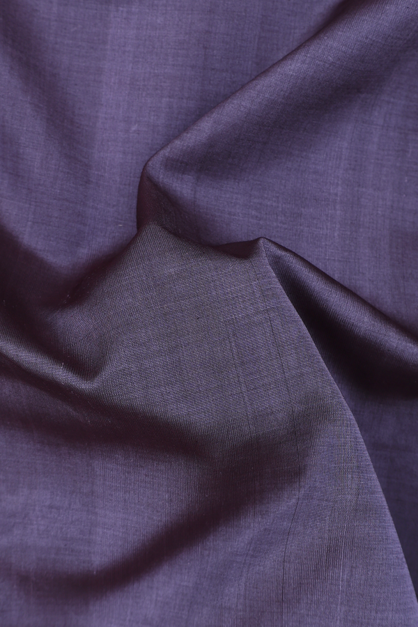 Nine Yards Silk Cotton Saree In Grey With Contrast Border