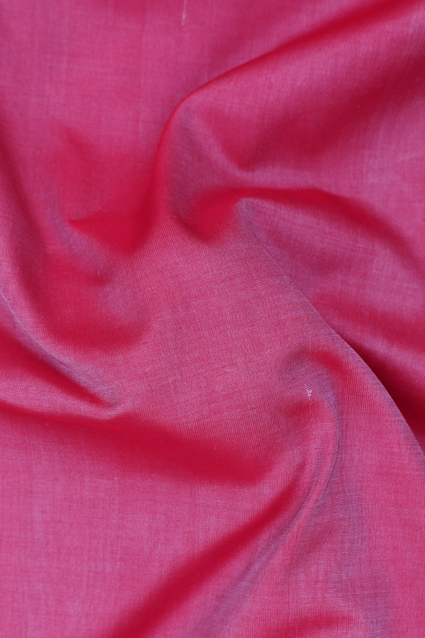 Nine Yards Silk Cotton Saree In Mulberry With Zari Border
