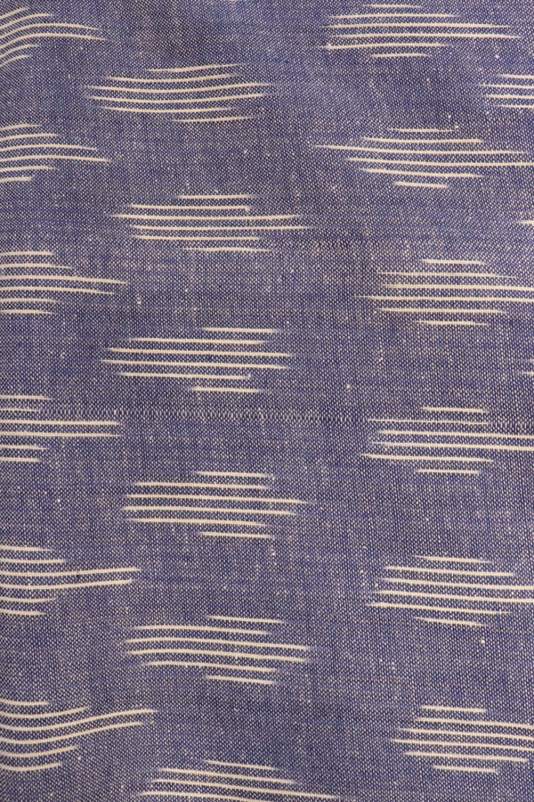 Pochampally Cotton Saree In White With Chevron Design