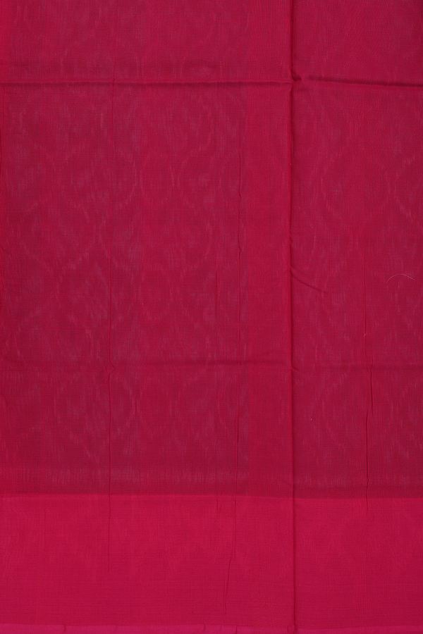 Pochampally Cotton Saree In Green With Printed Design