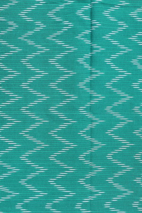 Pochampally Cotton Saree In Vermillion Red With Diamond Design