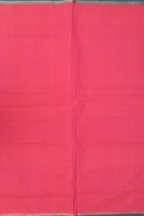 Mangalagiri Cotton Saree In Pink With Contrast Border