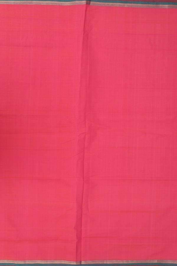 Mangalagiri Cotton Saree In Pink With Contrast Border