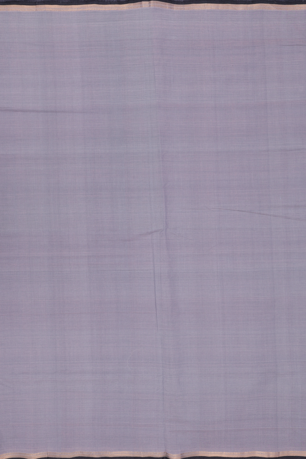 Mangalagiri Cotton Saree In Grey With Zari Border