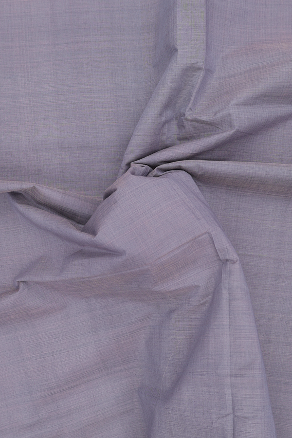 Mangalagiri Cotton Saree In Grey With Zari Border