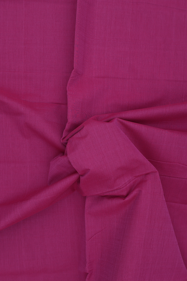 Mangalagiri Cotton Saree In Berry Purple With Zari Border