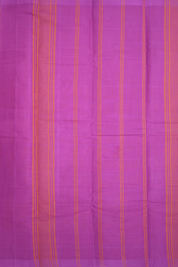 Chettinadu Cotton Saree In Yellow With Checks Design