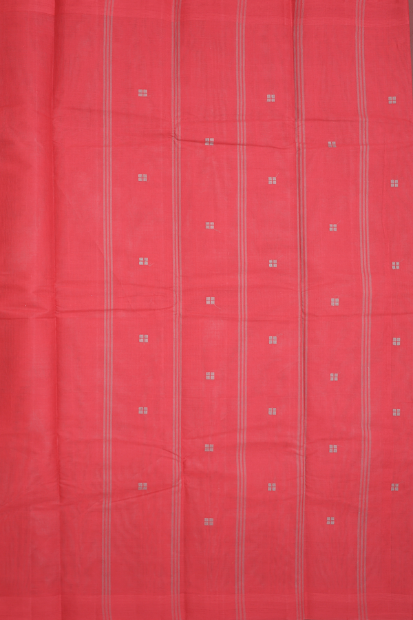 Kanchi Cotton Saree In Grey With Threadwork Buttis