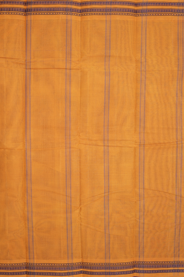 Chettinadu Cotton Saree In Grey With Contrast Border