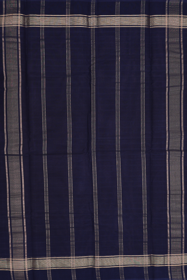 Kanchi Cotton Saree In Dusty Purple With Stripes Design