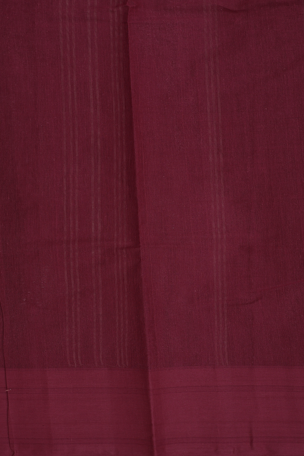 Kanchi Cotton Saree In Light Brown With Temple Border