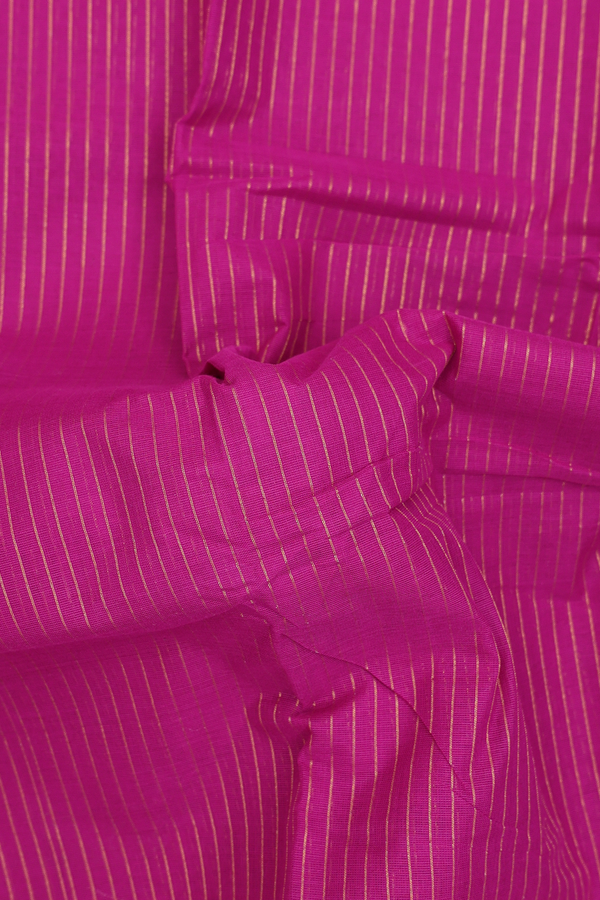Chettinadu Cotton Saree In Purple With Stripes Design