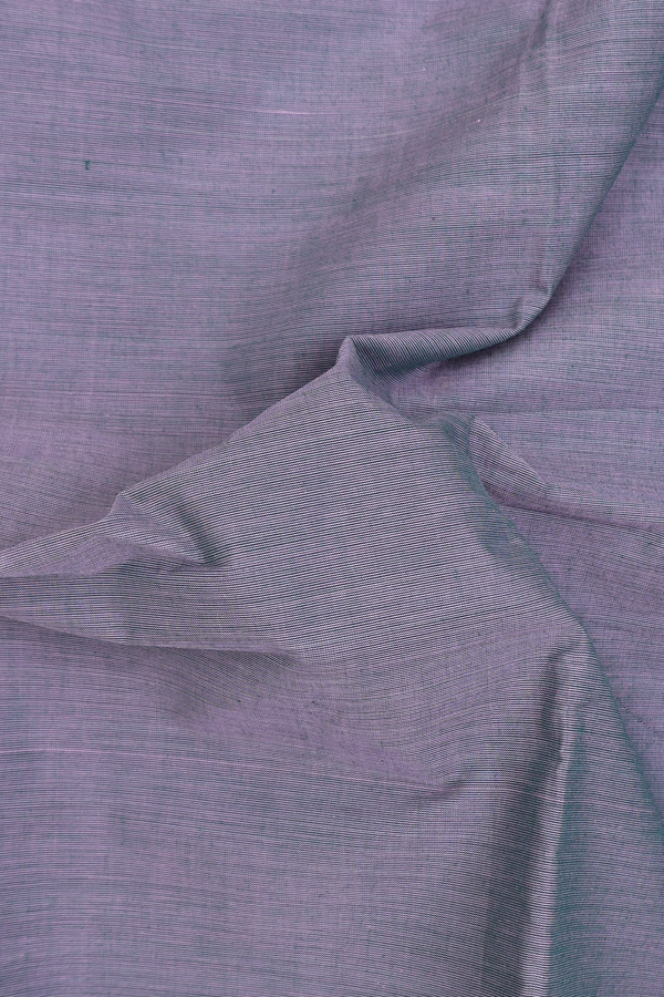 Chettinadu Cotton Saree In Grey With With Peacock Border