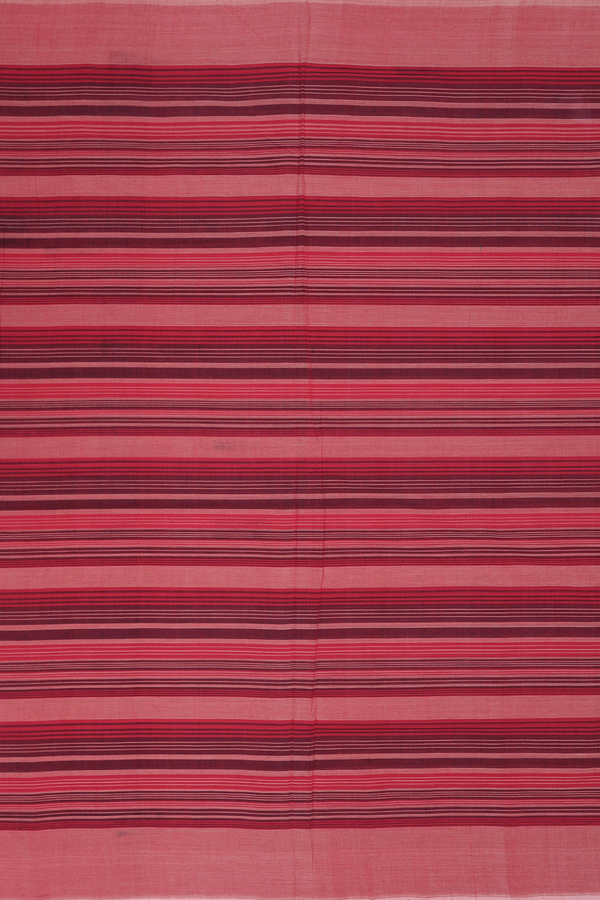 Mangalagiri Cotton Saree In Multicolor With Stripes Design