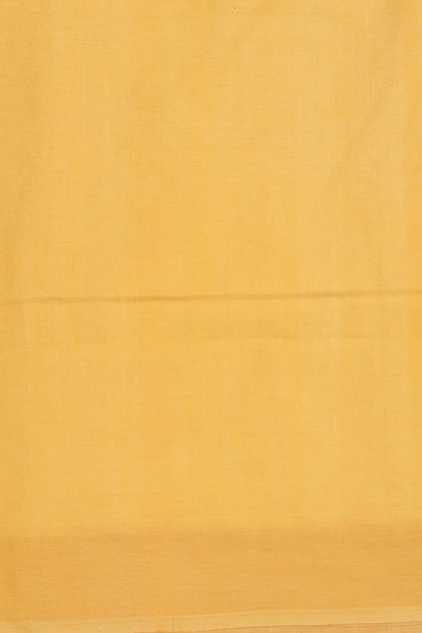 Pochampally Cotton Saree In White With Ganga Jamuna Border