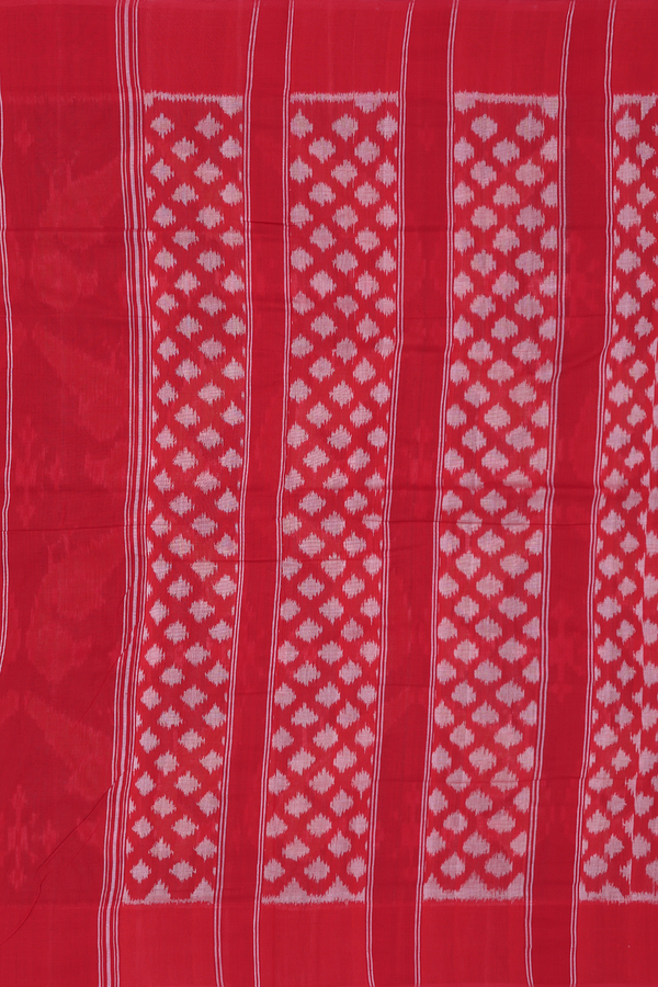 Pochampally Cotton Saree In Grey With Parrot Design