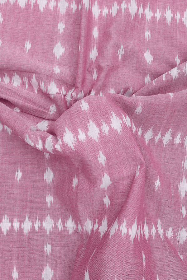Pochampally Cotton Saree In Pink With Checks Design