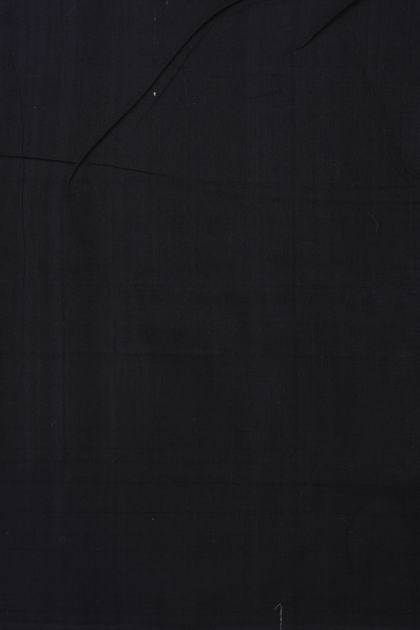 Pochampally Cotton Saree In Grey With Chevron Design