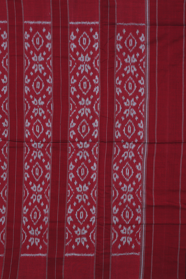 Pochampally Cotton Saree In Grey With Allover Design