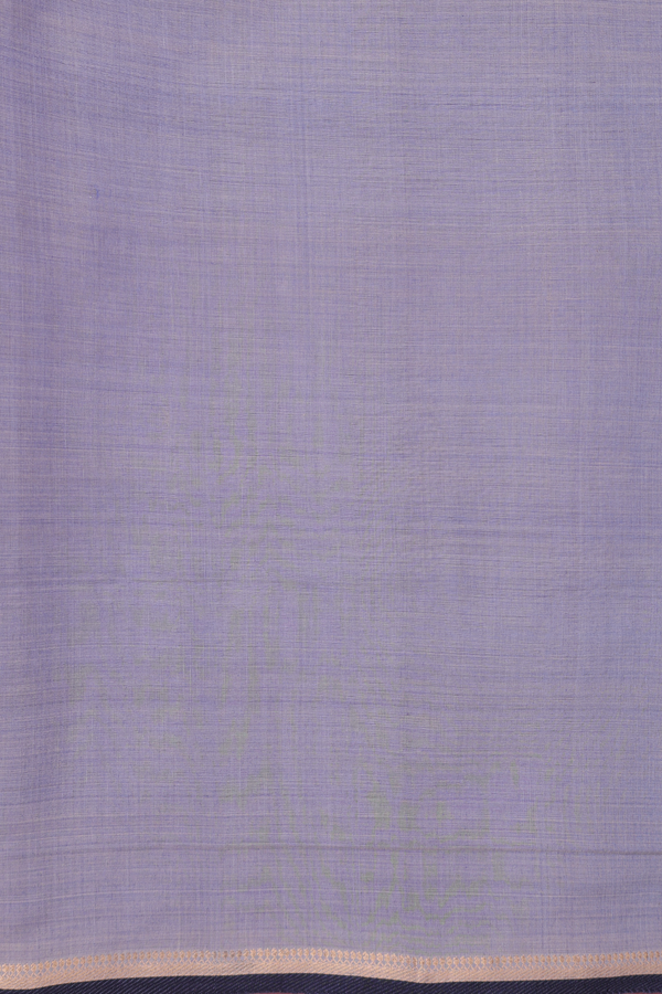 Mangalagiri Cotton Saree In Grey With Zari Border