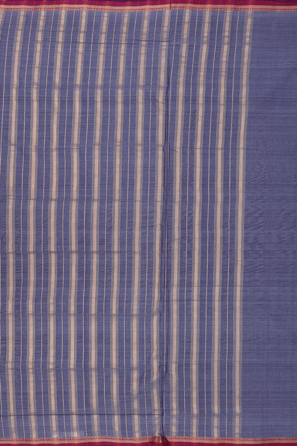 Mangalagiri Cotton Saree In Grey Zari Border
