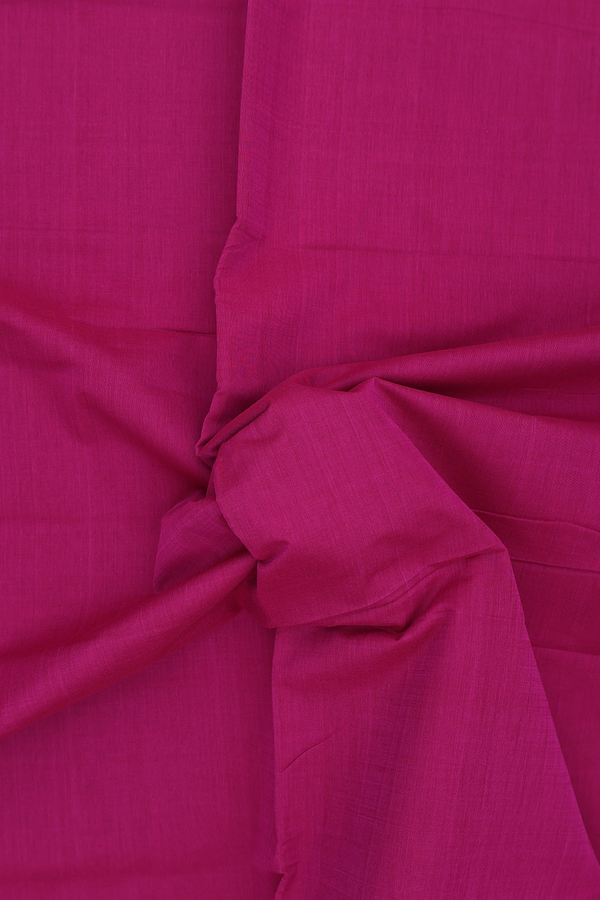 Mangalagiri Cotton Saree In Berry Purple With Zari Border