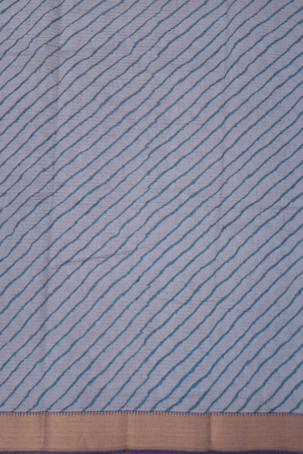 Mangalagiri Cotton Saree In Grey With Printed Design