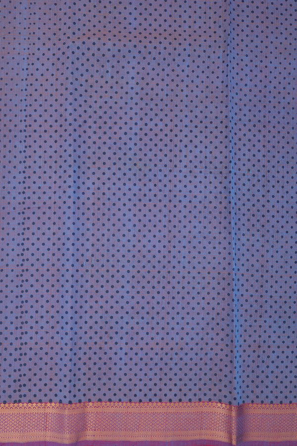 Mangalagiri Cotton Saree In Dual Tone With Printed Design