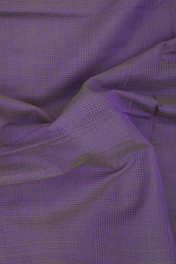Mangalagiri Cotton Saree Dusty Purple Twill Weave Border