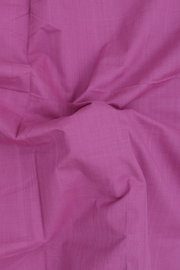 Mangalagiri Cotton Saree In Dusty Purple With Zari Border