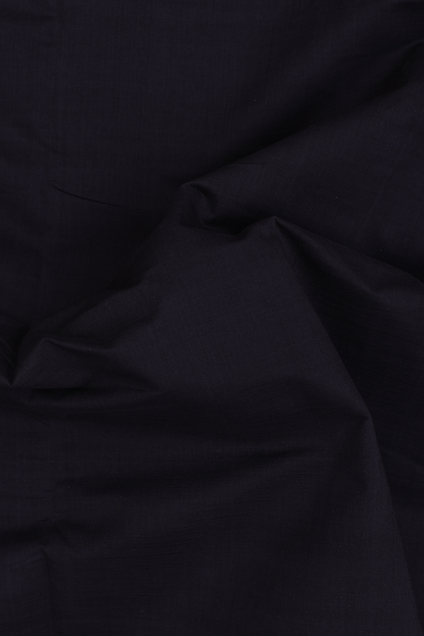 Mangalagiri Cotton Saree In Black With Contrast Border