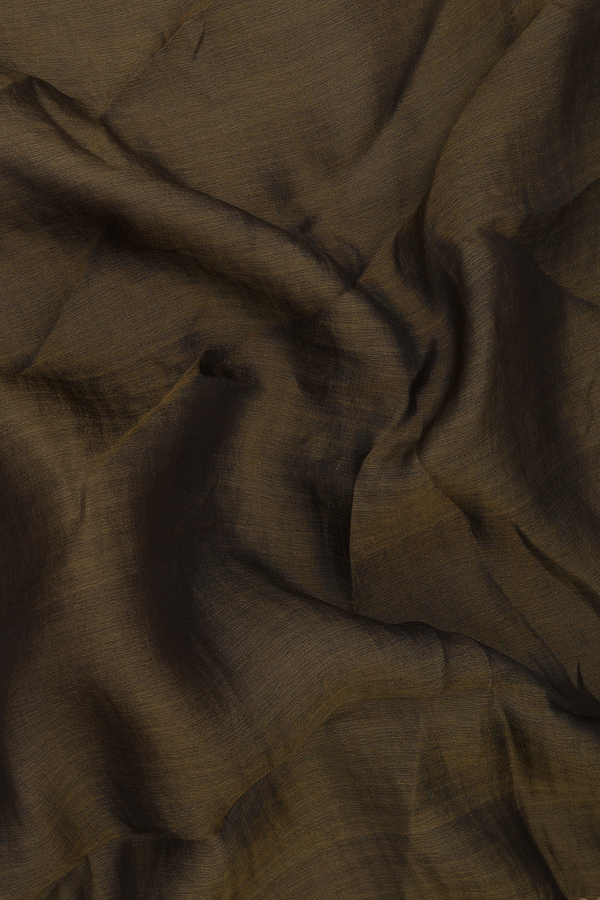 Chamki Work Olive Green Bailu Silk Dupatta