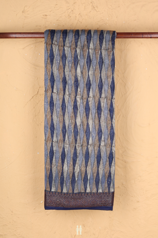 Chanderi Cotton Saree In Multicolor With Allover Design