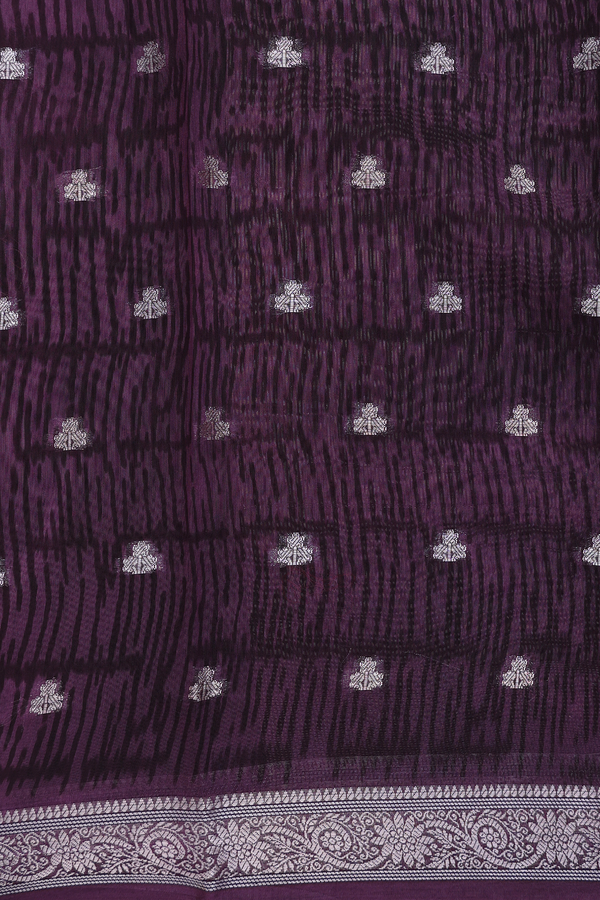 Chanderi Cotton Saree In Multicolor With Zari Buttas