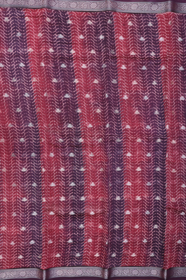 Chanderi Cotton Saree In Multicolor With Zari Buttas