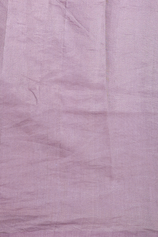 Chanderi Silk Cotton Saree Dusty Purple With Embroidered Design